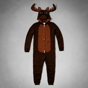 $85   Unisex but fits like Men’s Small RARE Abercrombie & Fitch Moose Onesie